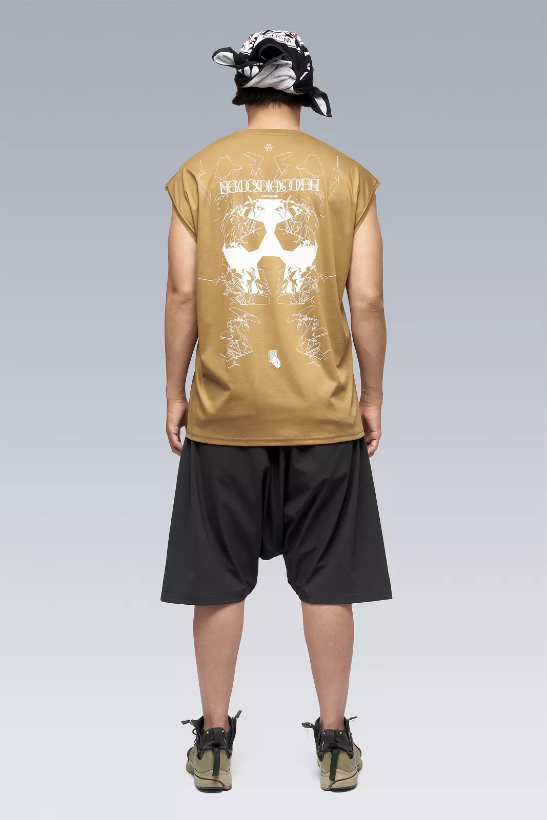 S25-PR-B 100% Cotton Mercerized Sleeveless T-shirt Coyote - 4