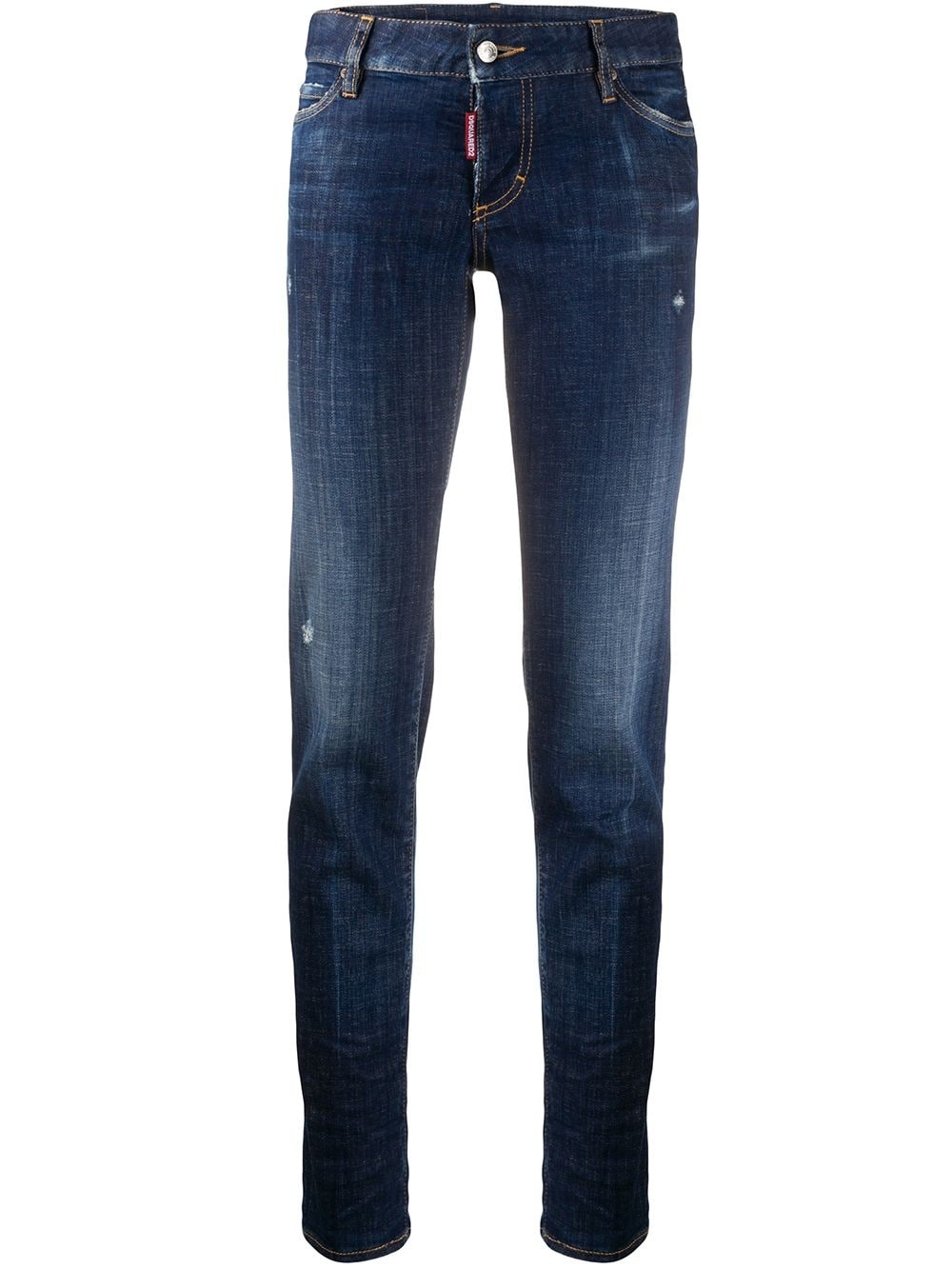mid-rise skinny jeans - 1