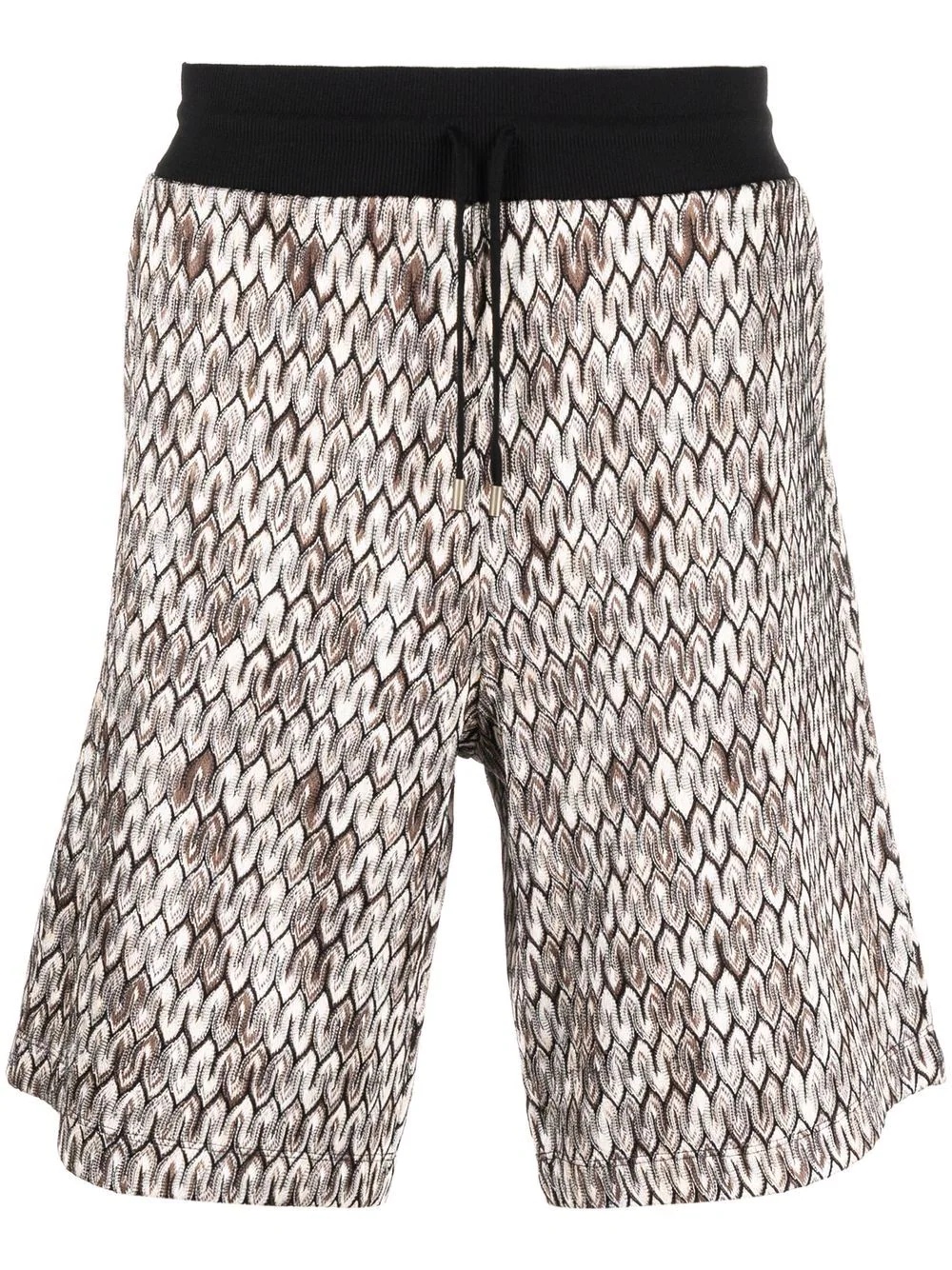 graphic-print knee-length shorts - 1