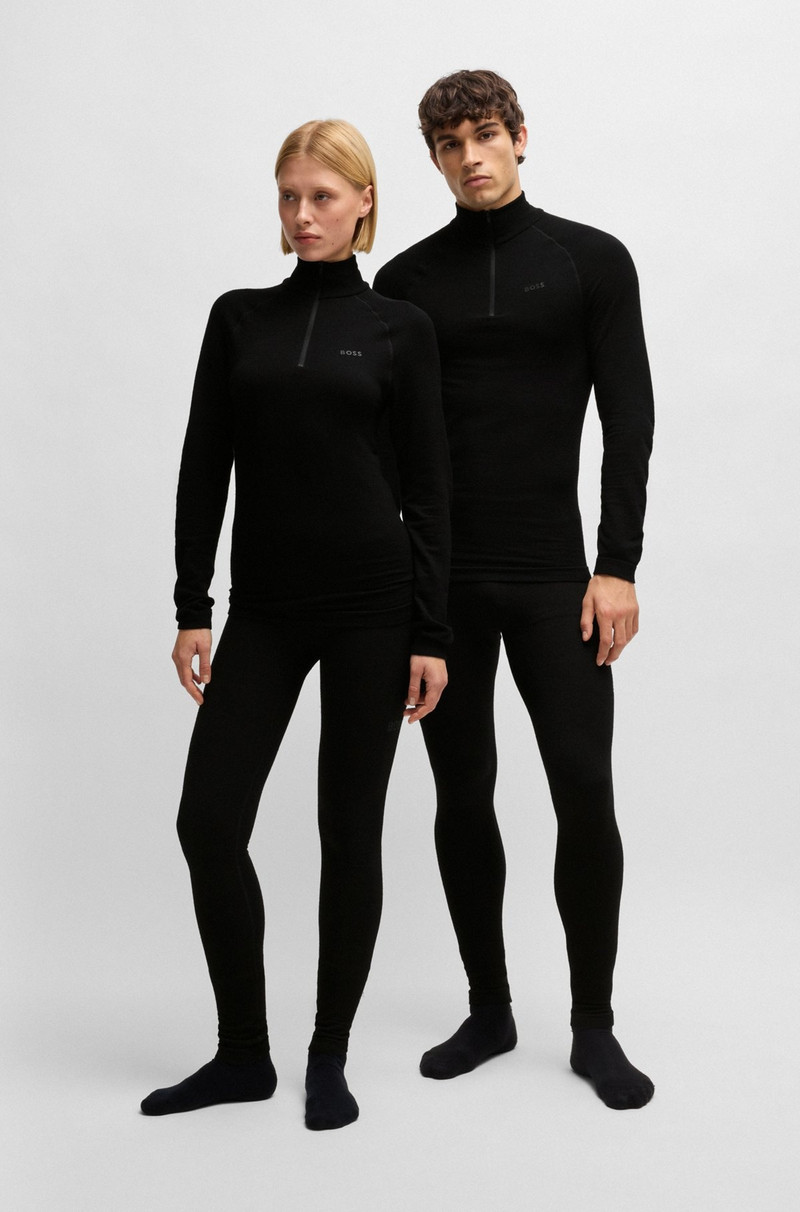 BOSS BOSS SKI BASE LAYER TOP IN WOOL-BLEND JACQUARD outlook
