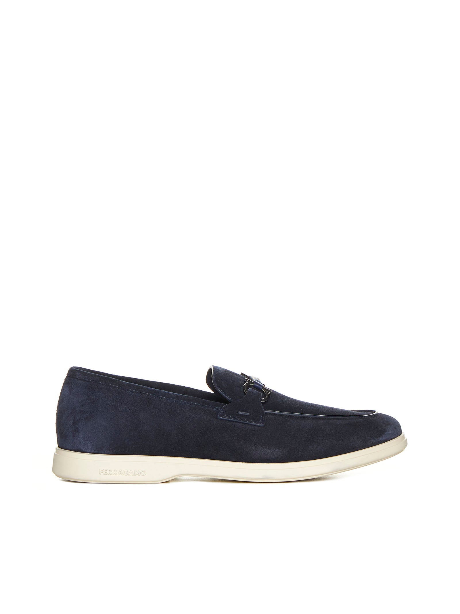 Gancini suede loafers - 1