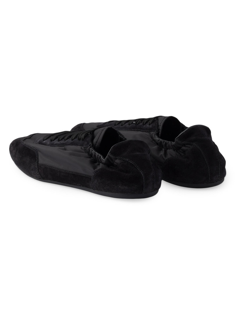 Women's Women's's Collapse Re-Nylon and Suede Sneakers - Black 4