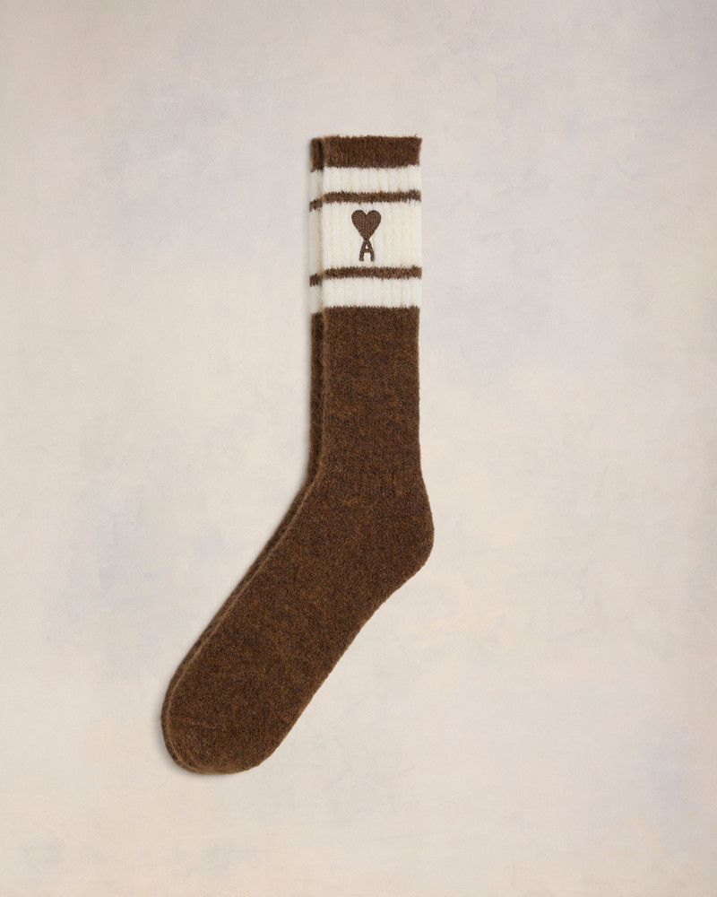 STRIPED MOHAIR SOCKS 1