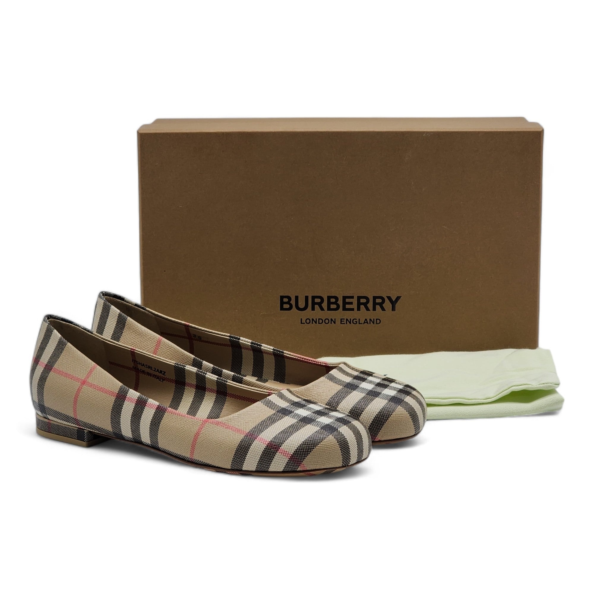 Burberry Women's Joy Vintage Check Flats in Beige - 2