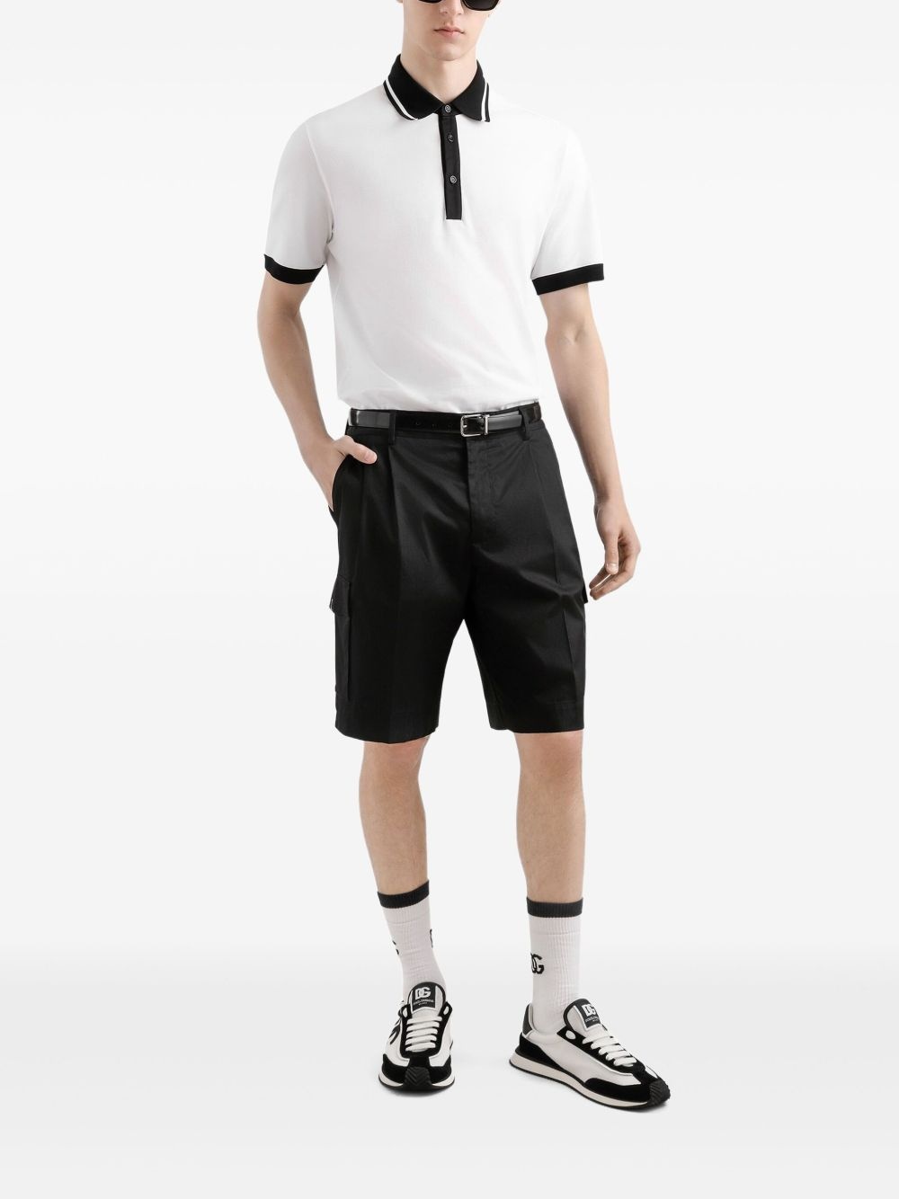 contrast-trim polo shirt - 2
