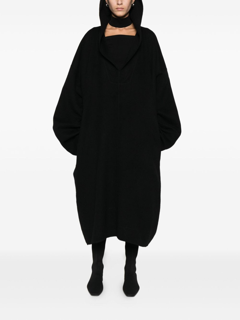 Rick Owens wide-collar coat outlook