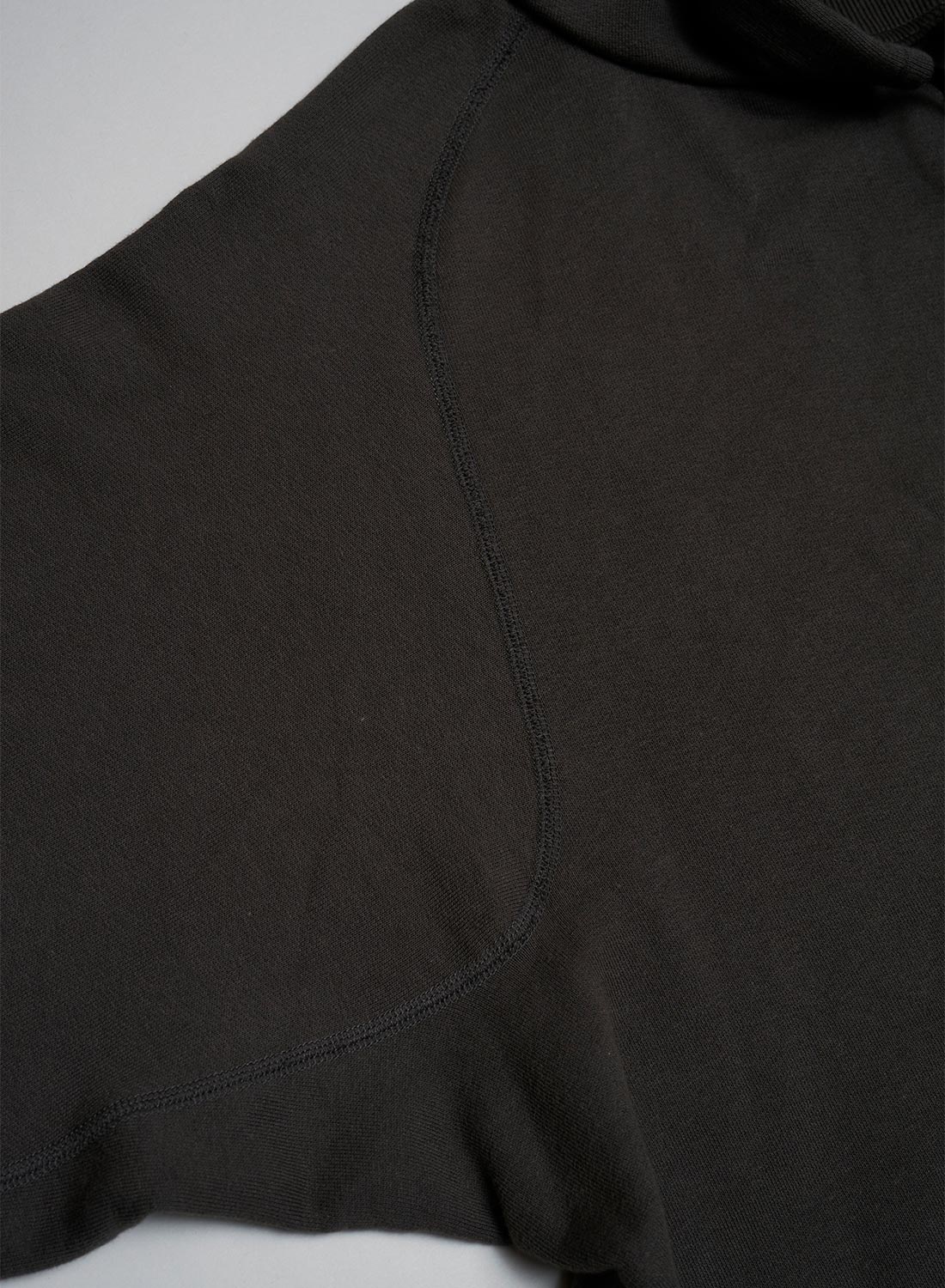 French Terry U.S. Parka Mix in Charcoal Grey - 4