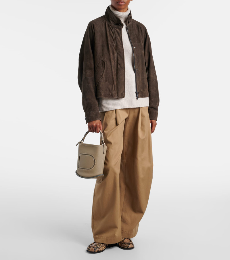 DELVAUX Pin Surpiqué Mini leather shoulder bag outlook