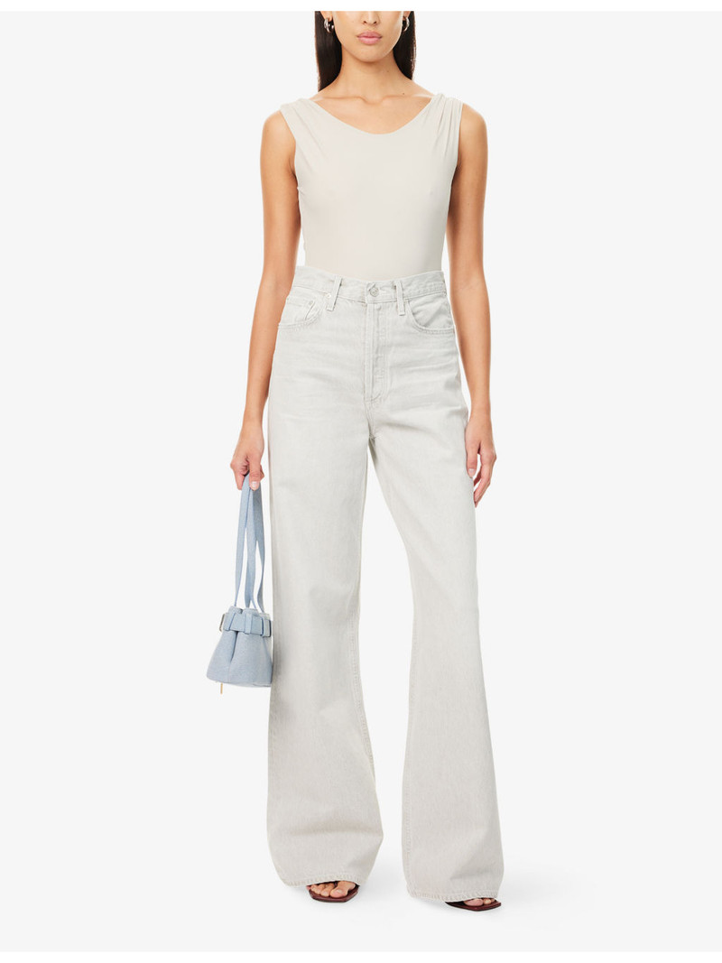 AGOLDE Ara Scoop-Neck Stretch-Jersey Bodysuit outlook