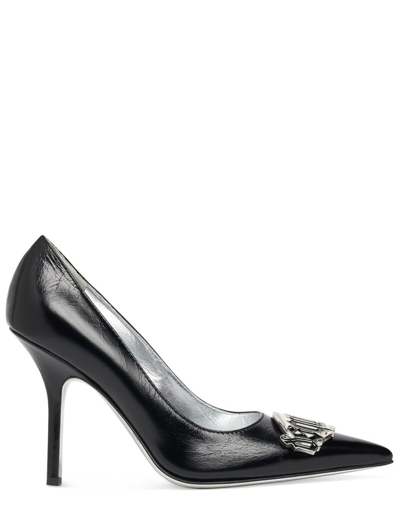 100mm Gothic leather pumps - 1