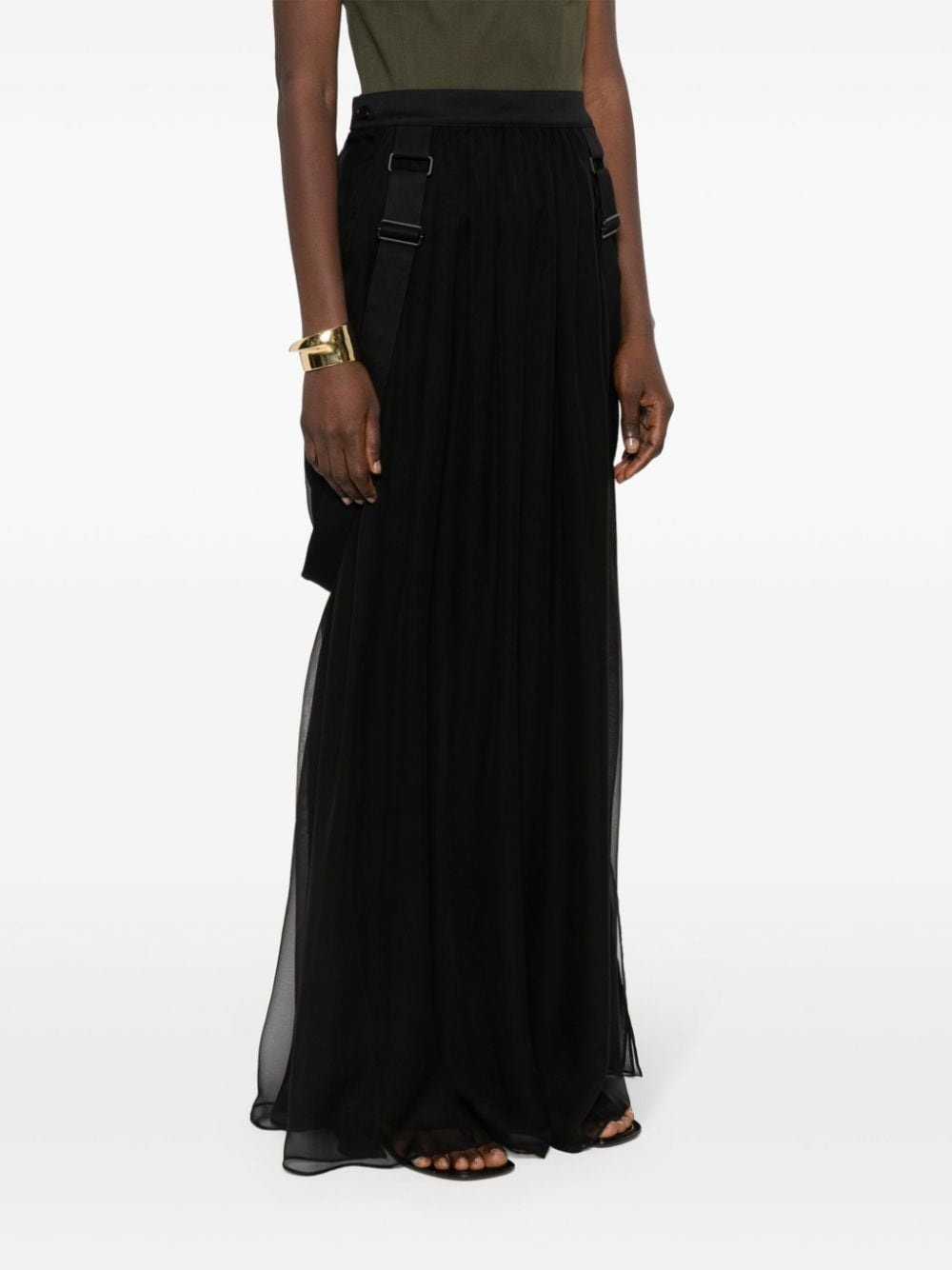 スカート Max Mara Silk Chiffon Long Skirt MAX MARA - Silk Chiffon Long Skirt Max Mara