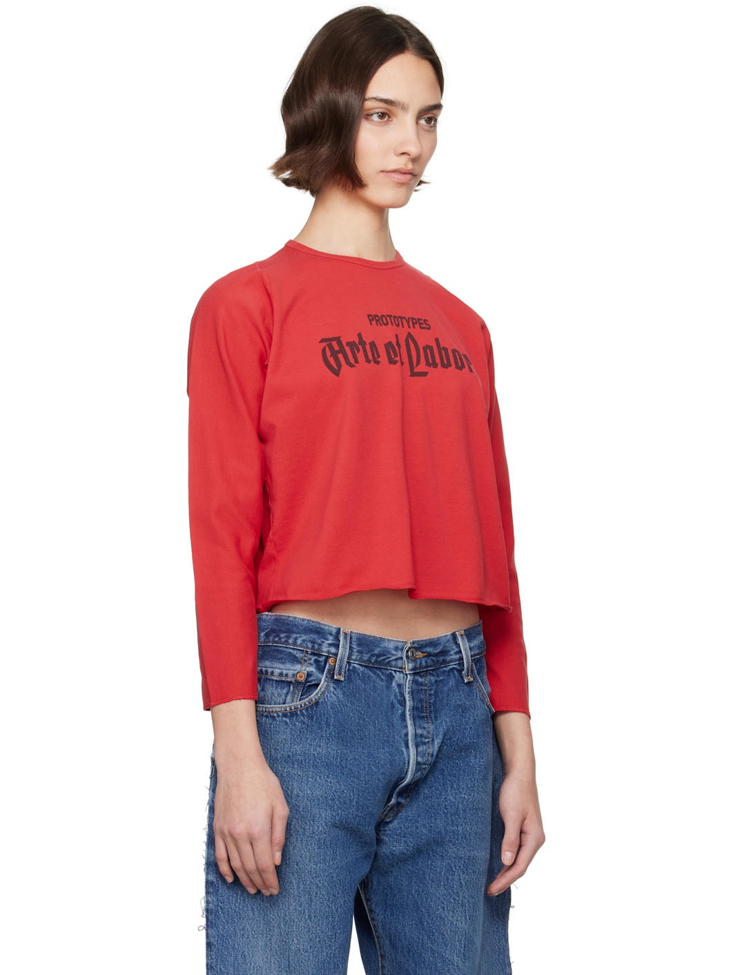 Red L.S. 'Arte et Labore' T-shirt - 2