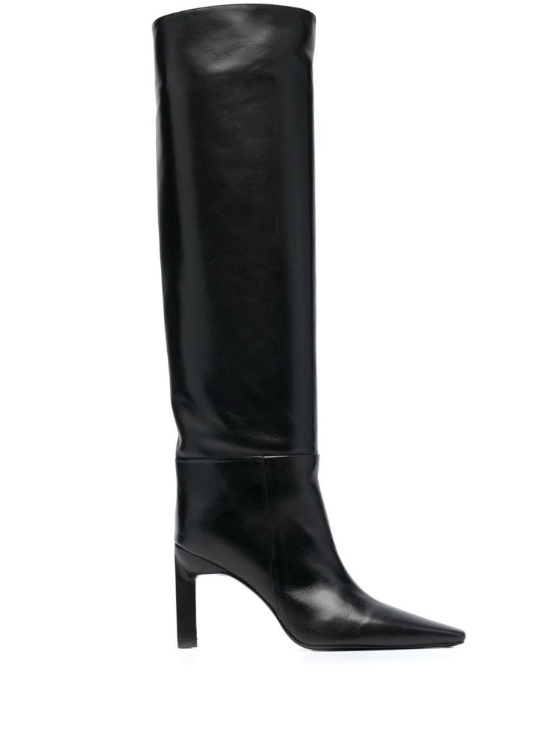 leather knee-length boots - 1