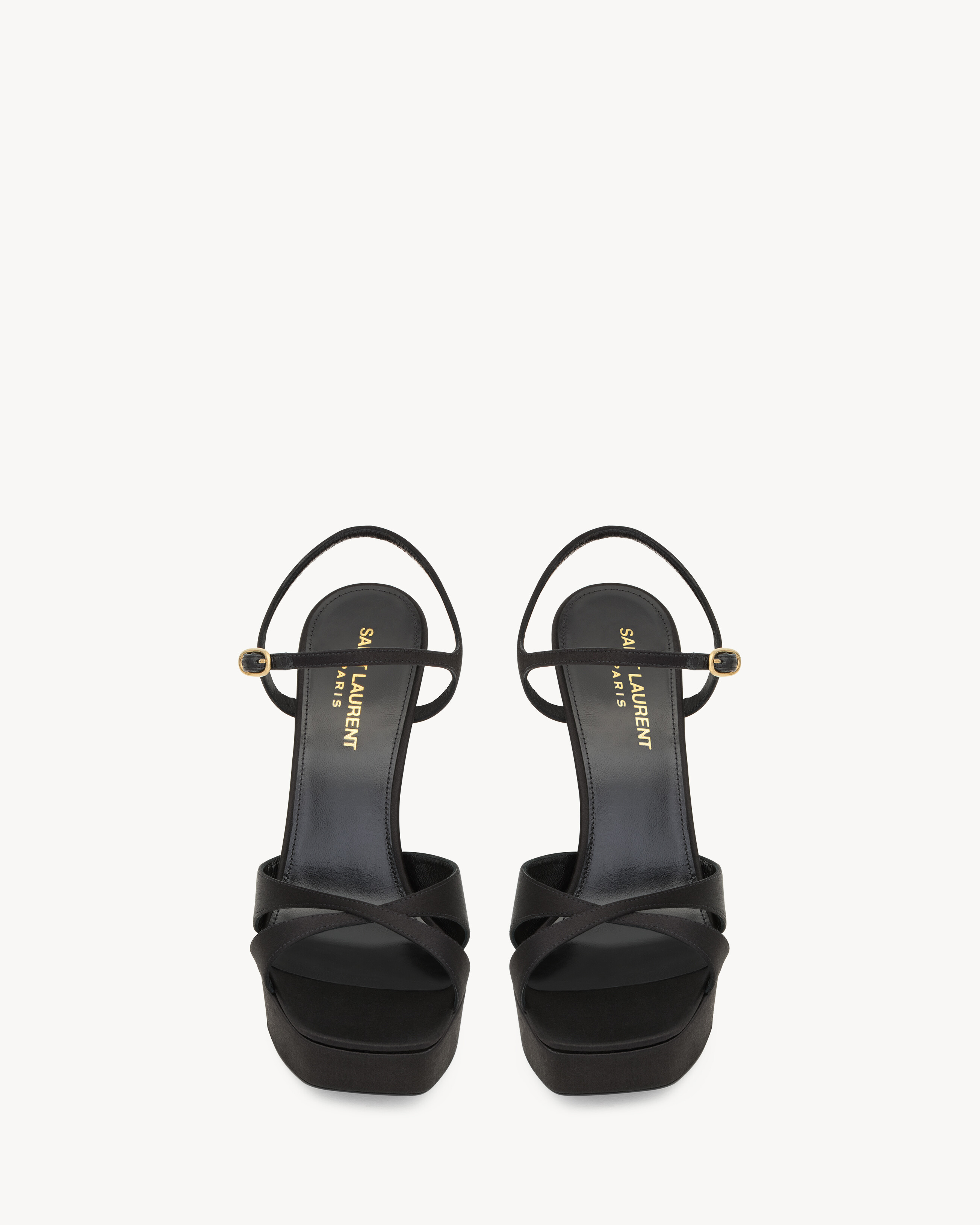 DEBBIE PLATFORM SANDALS IN SATIN CREPE - 2