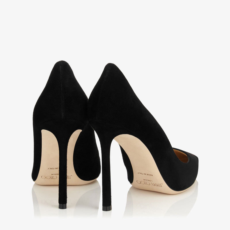 JIMMY CHOO Romy 100
Black Suede Pointy Toe Pumps outlook