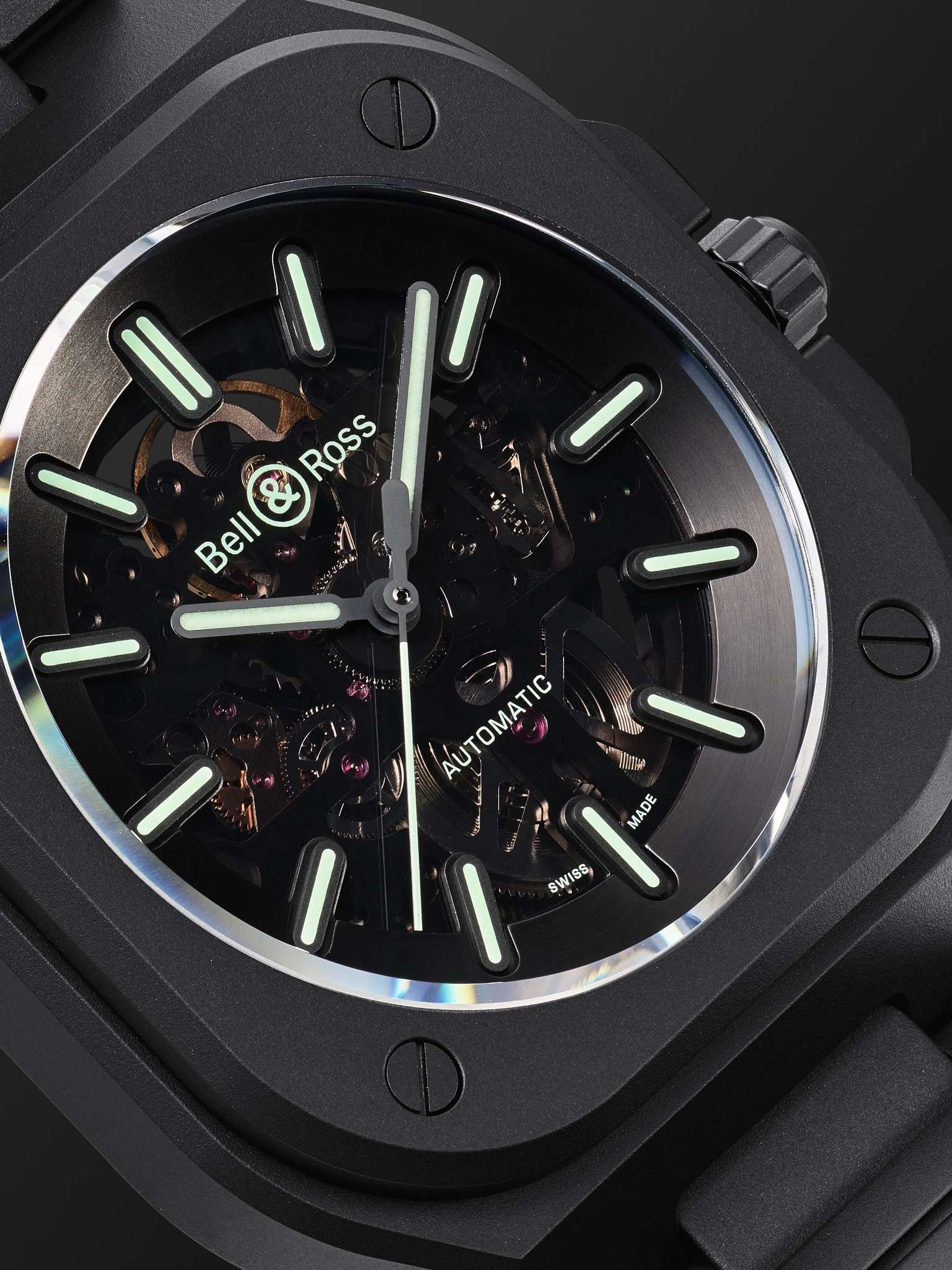 BR 05 Skeleton Automatic 41mm Ceramic and PVD Watch, Ref. No. BR05A-BLM-SKCE/SCE - 6