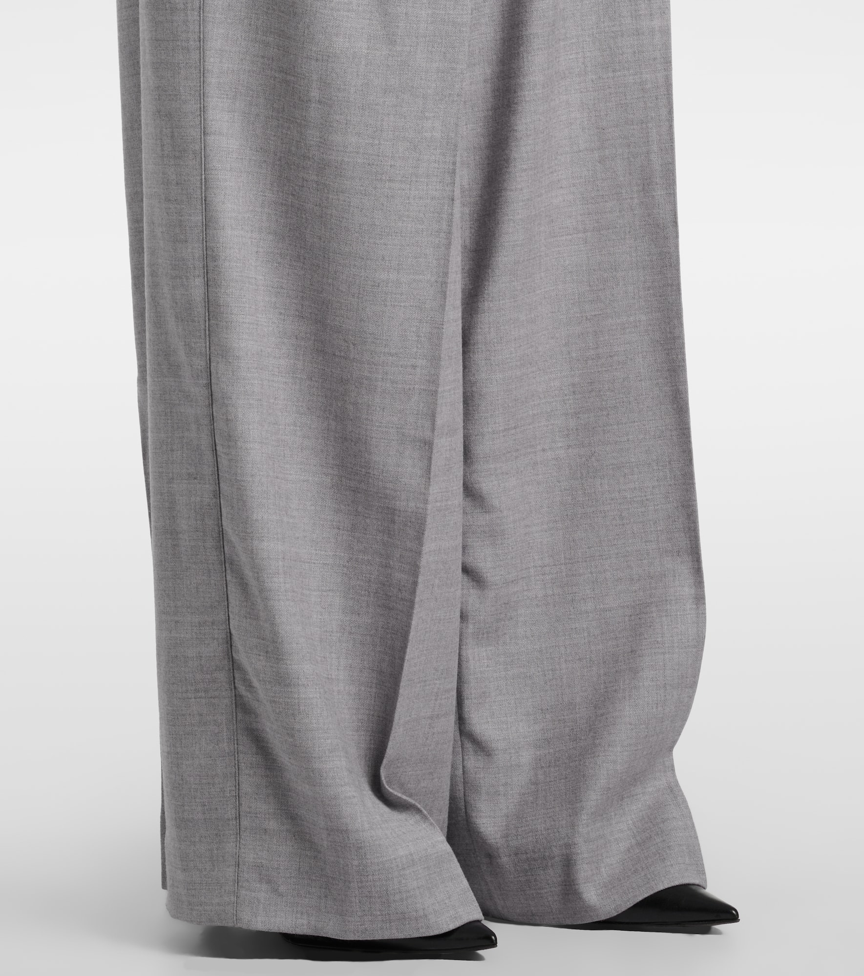 Wool-blend wide-leg pants - 5