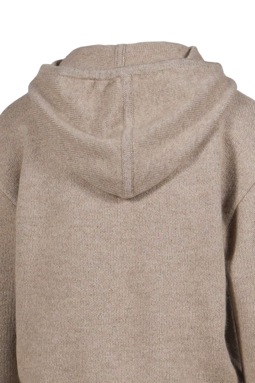 COLLEGIATE HOODIE IN CASHMERE / TAUPE - 5
