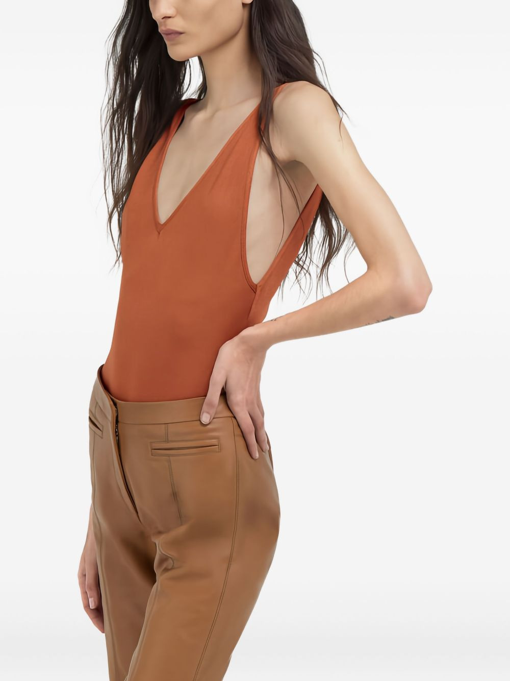 V-neck bodysuit - 4
