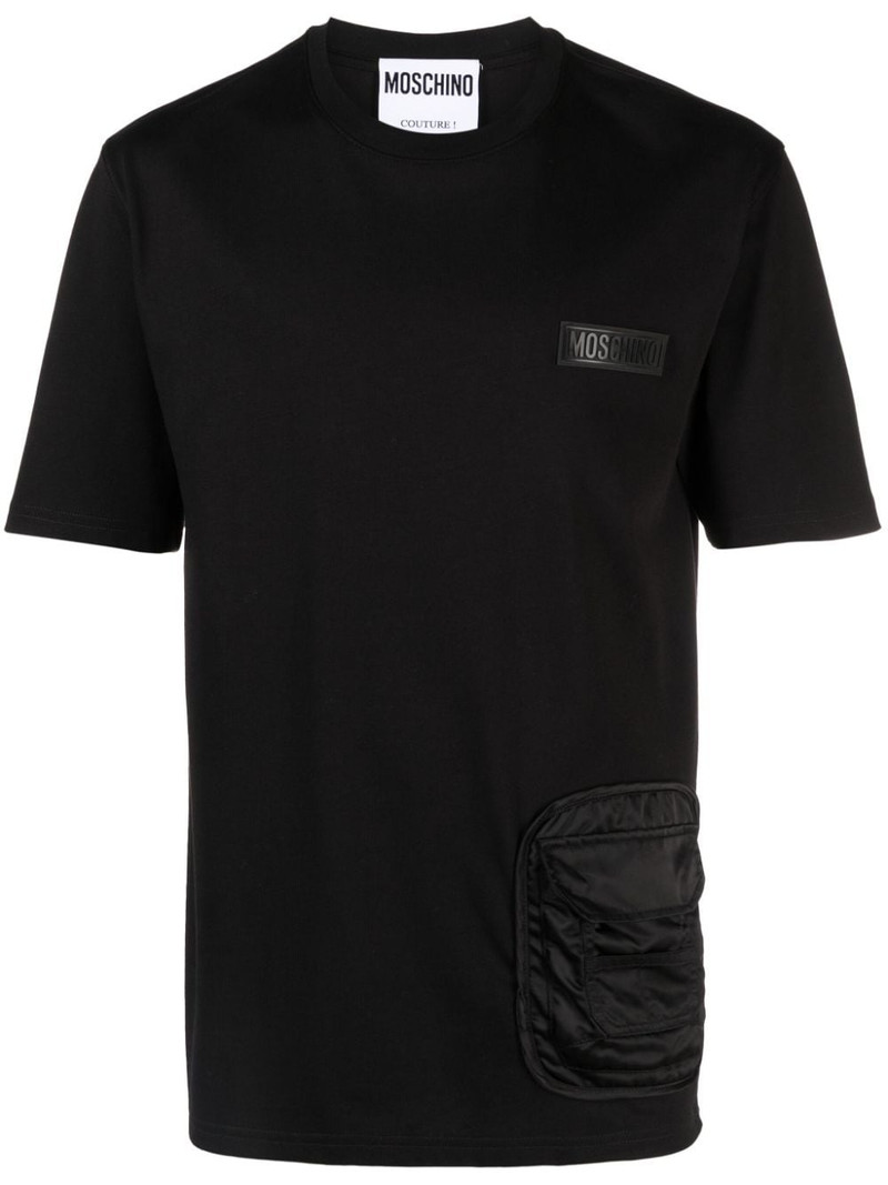 logo-appliquÃ© cotton T-shirt 1