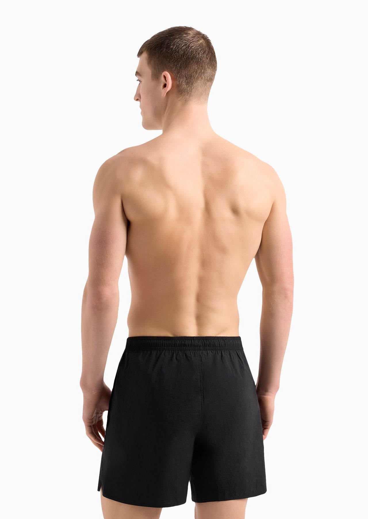 Crinkle swim shorts with logo embroidery on the side - 3