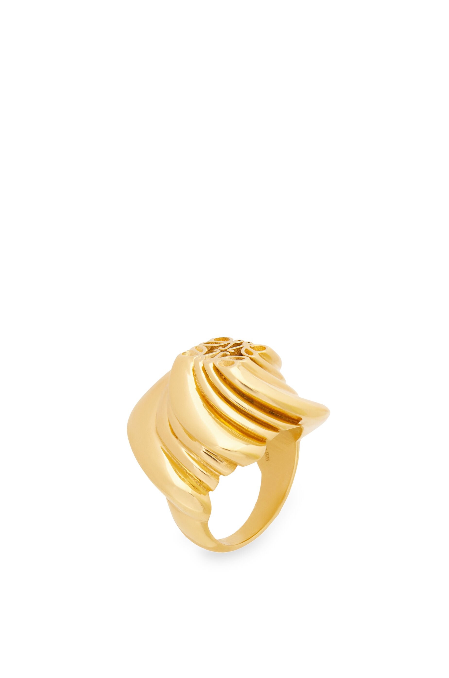 Twisted Anagram signet ring in sterling silver - 3