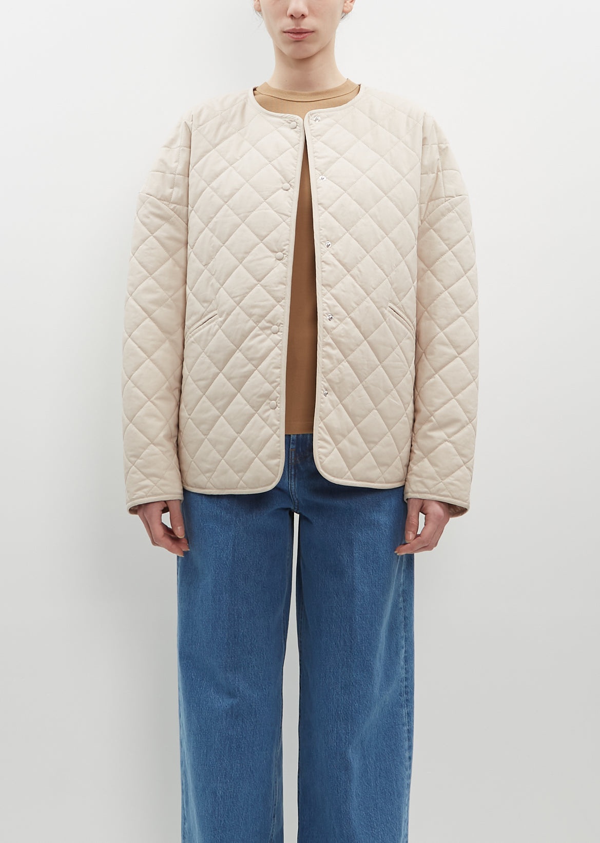 TOTEME｜JACKETS (Quilted jacket pebble (241-WRO1116-FB01 TOTEME｜JACKETS (Quilted jacket pebble (241-WRO1116-FB01
