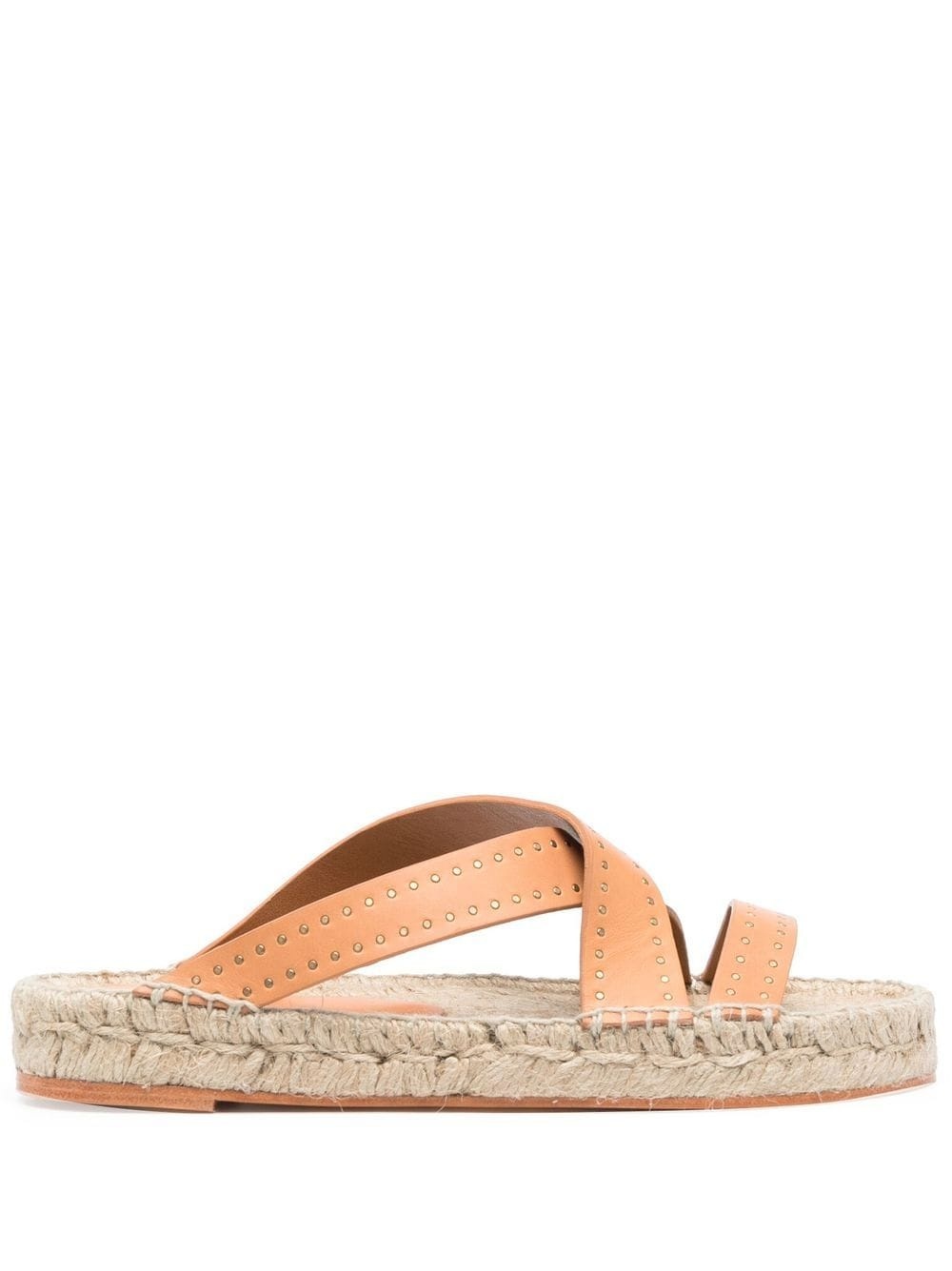 stud-detail cross-strap espadrilles - 1