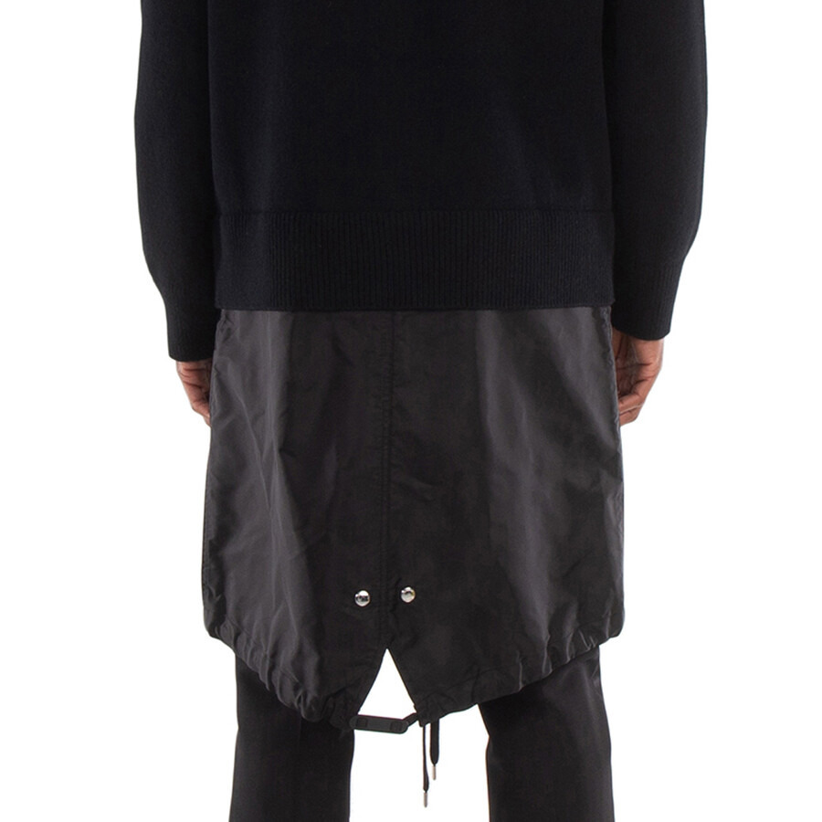 Burberry Perren Contrast Nylon Panel Wool Cashmere Cardigan - 2