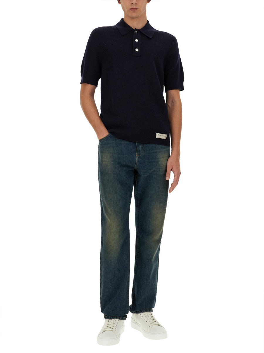 Balmain Men Merino Wool Polo Shirt - 2