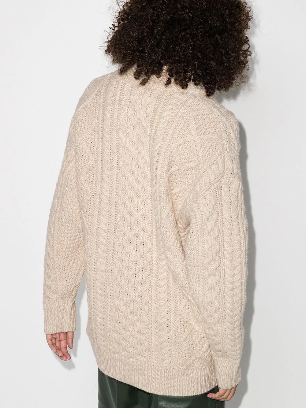 Regan cable-knit cardigan - 3