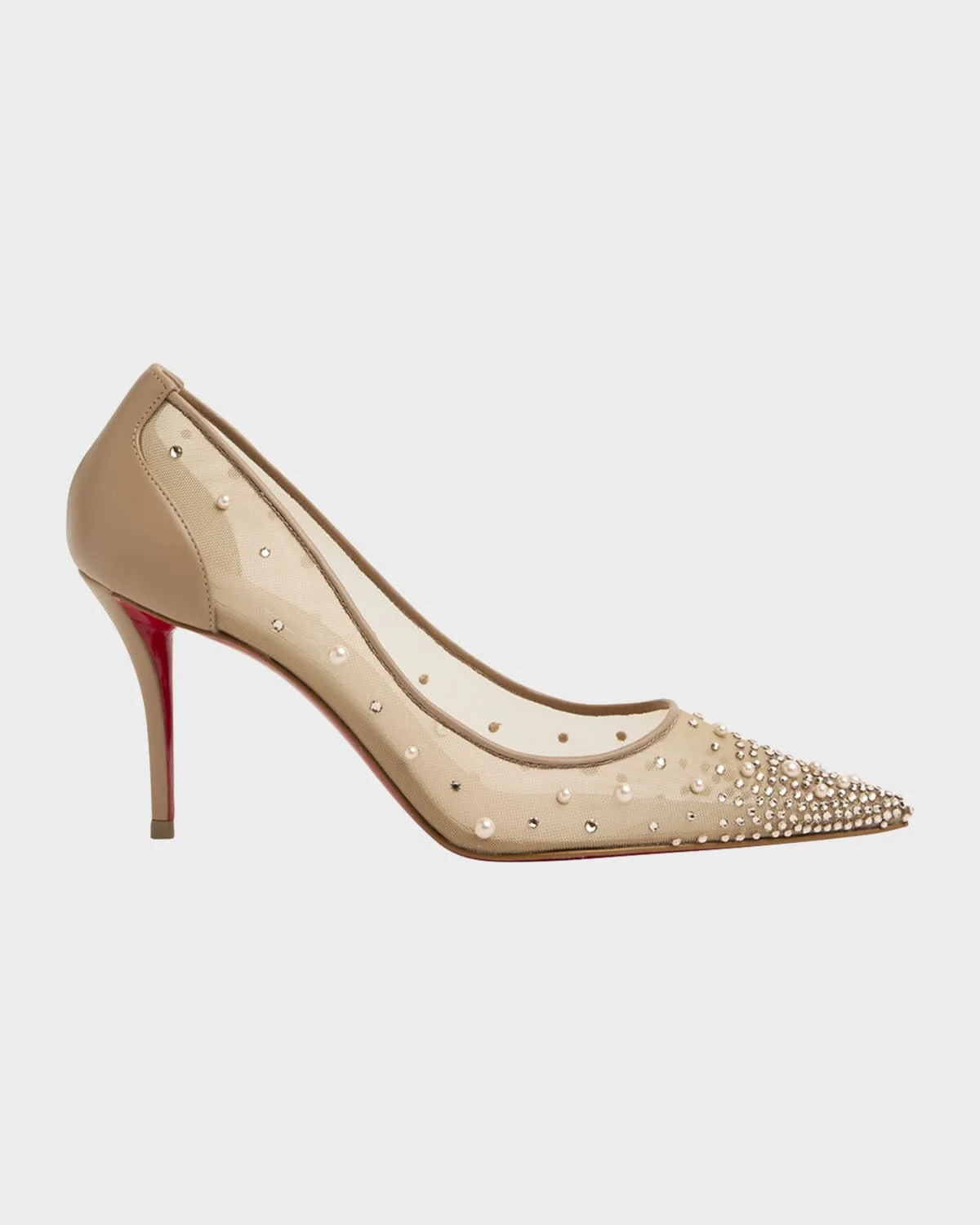 80mm Miss Z Degrastra Embellished Mesh Pumps - 1