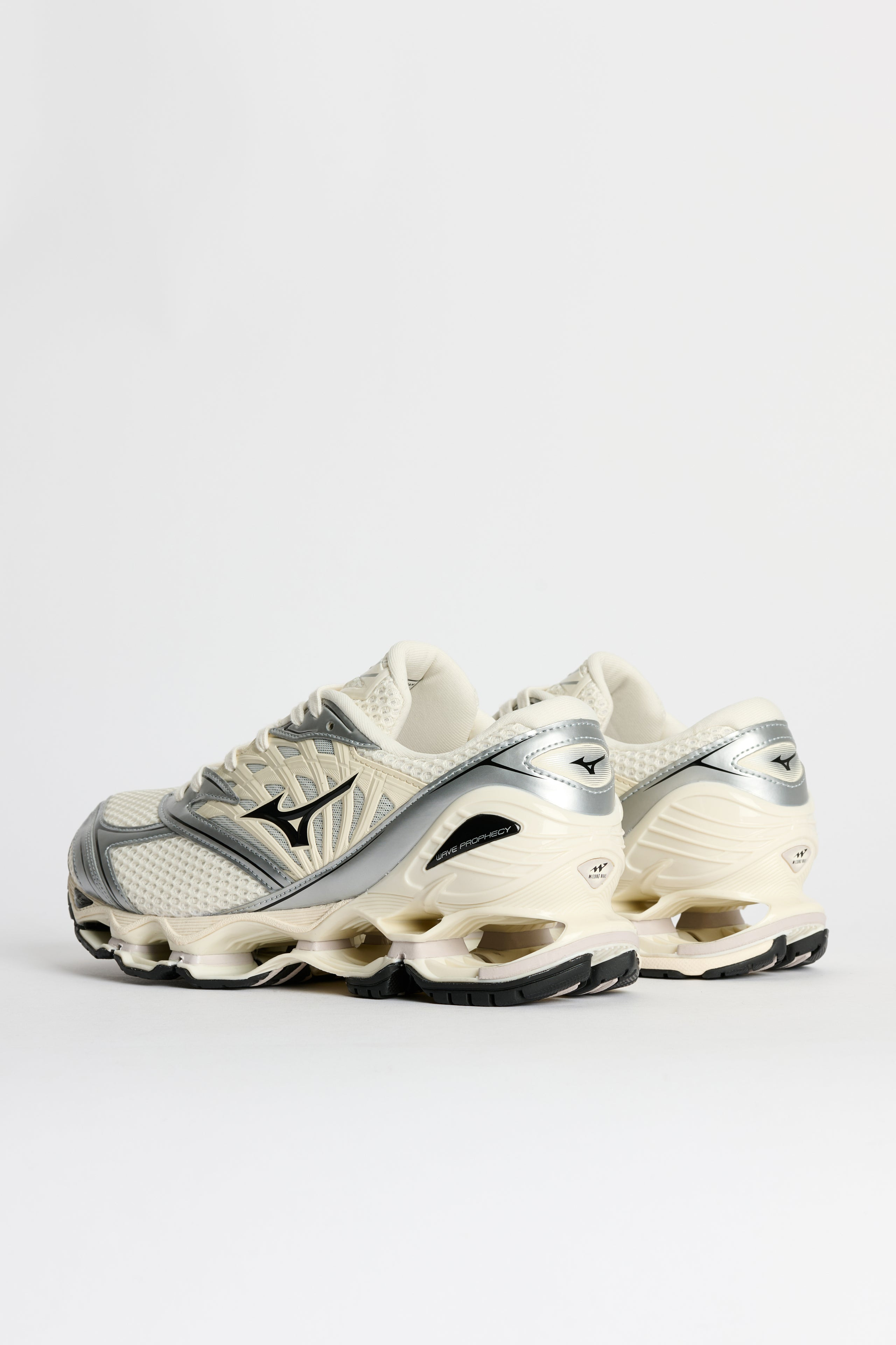 MIZUNO WAVE PROPHECY LS PRISTINE / SILVER - 4