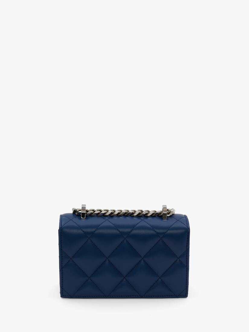 Mini Jewelled Satchel in Ink Blue - 3
