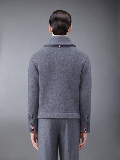 Thom Browne Super Chunky Cashmere Jersey Shawl Collar Cardigan outlook