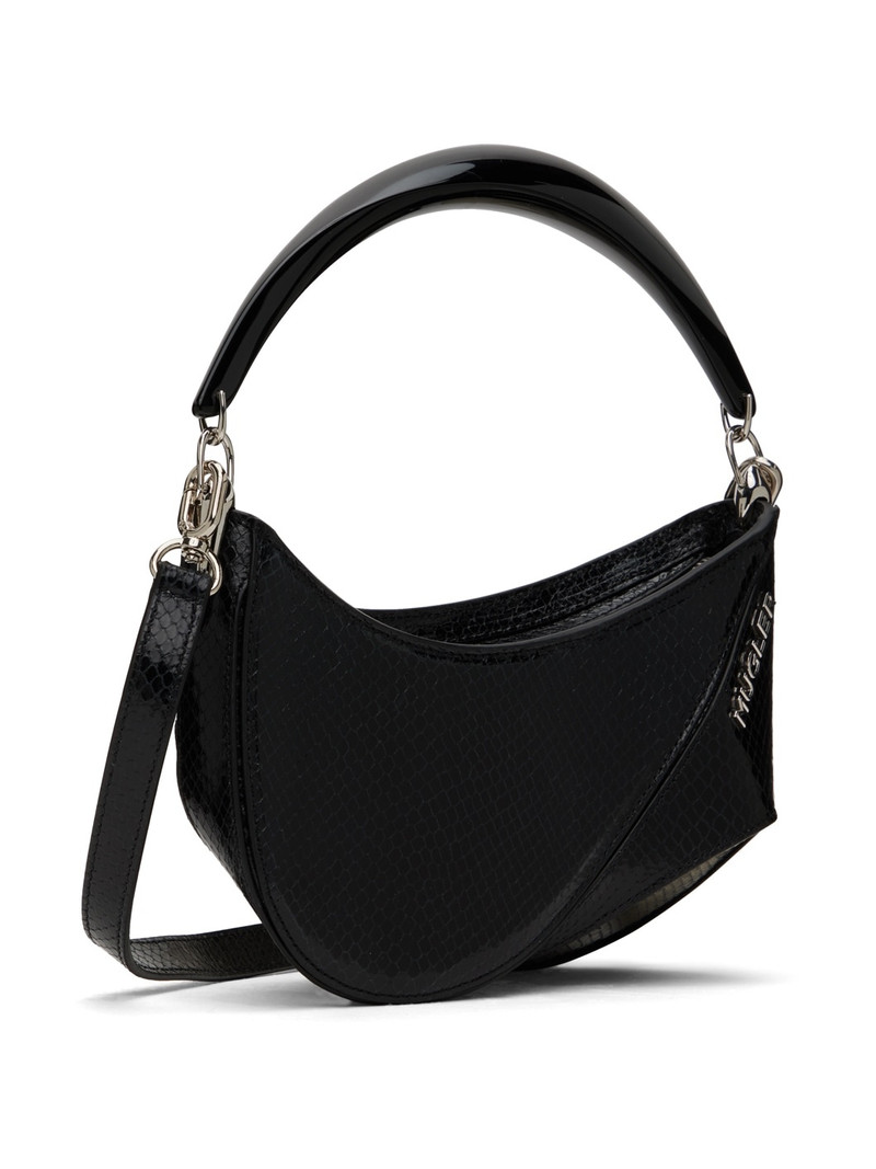 MUGLER Black Small Snake Spiral Curve 01 Bag outlook