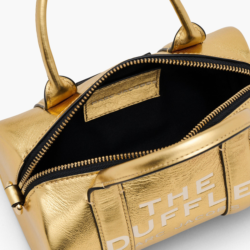 THE METALLIC LEATHER MINI DUFFLE BAG 6