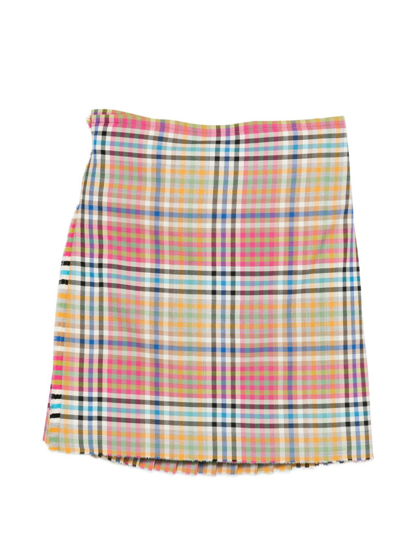 plaid frayed skirt 1