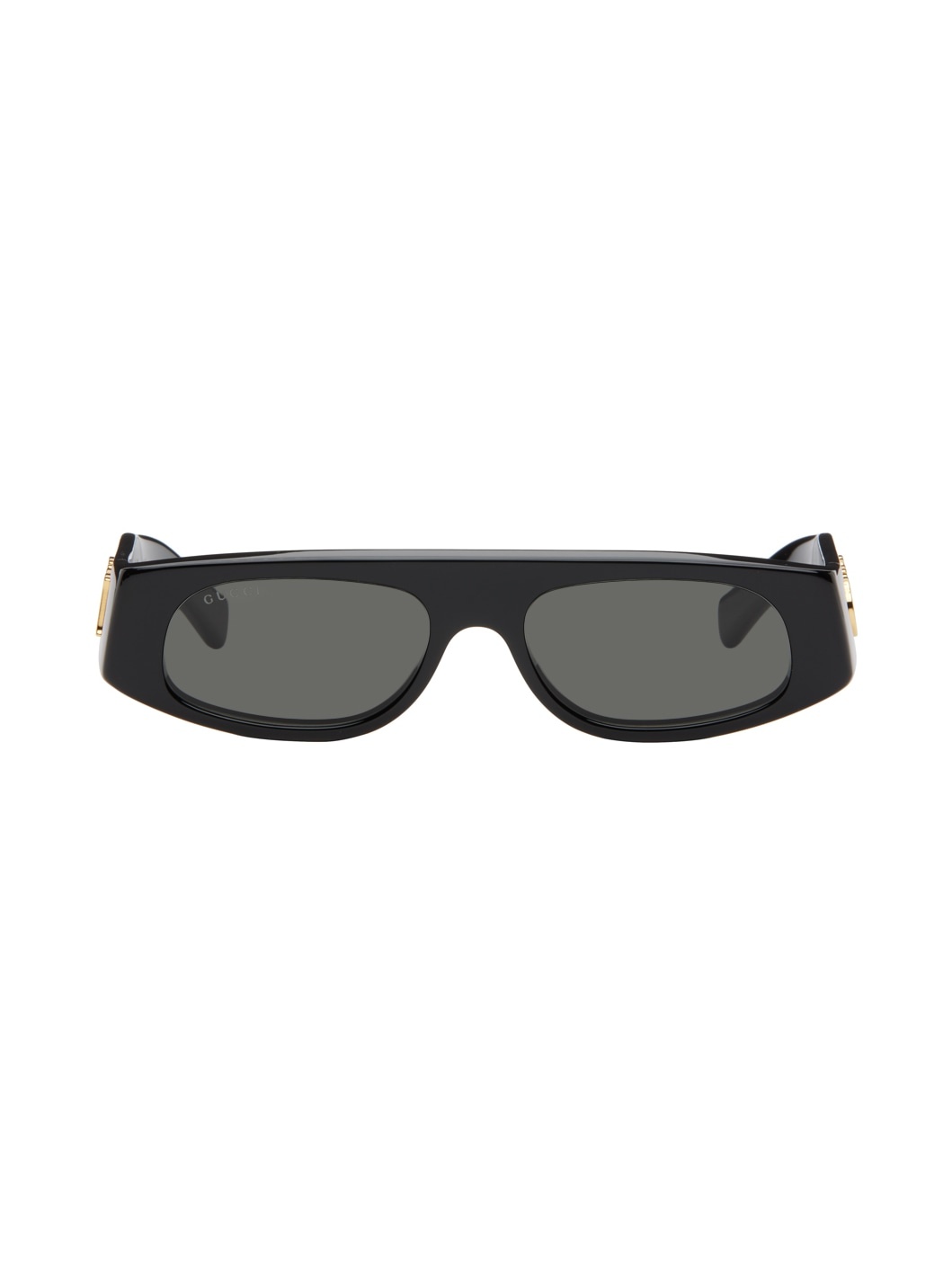 Black Geometric Shaped Sunglasses - 1