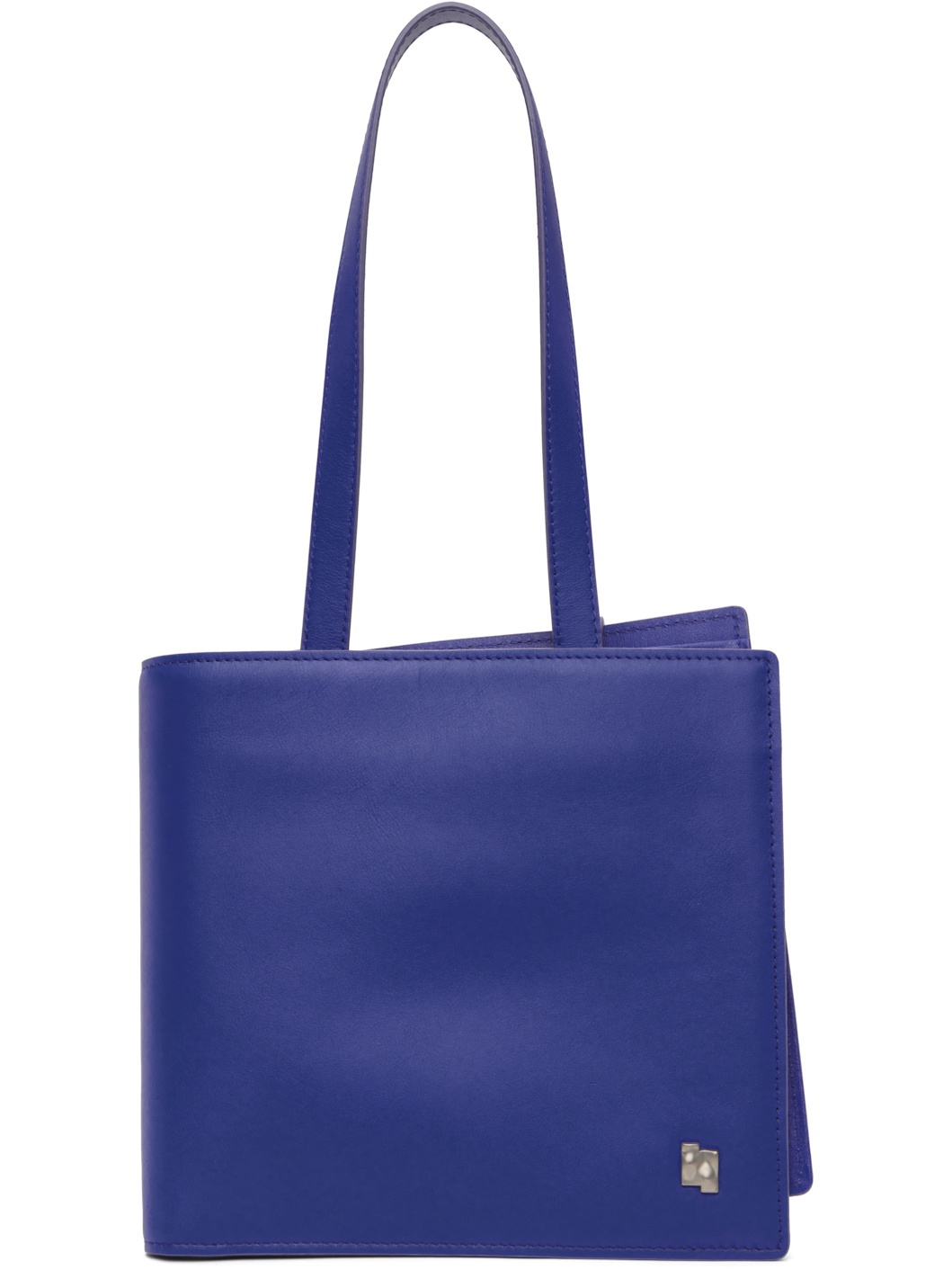 【ADERERROR】Shopper Bag Blue Shoulder Bag ADER error Blue Leather Tote | REVERSIBLE