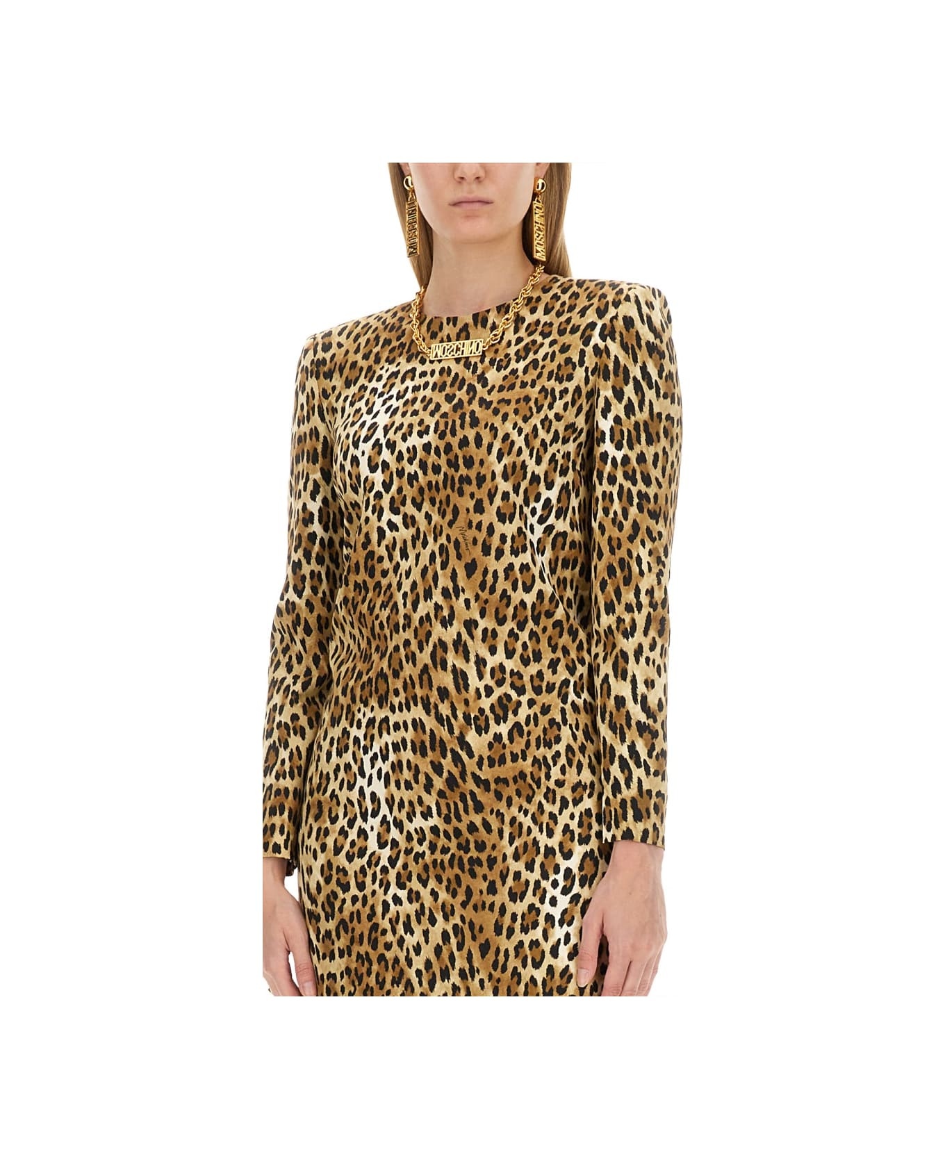 ワンピース Moschino FW24 DRESS WITH ANIMAL PATTERN (04285550 1888) Moschino Dress With Animal Pattern | italist | REVERSIBLE