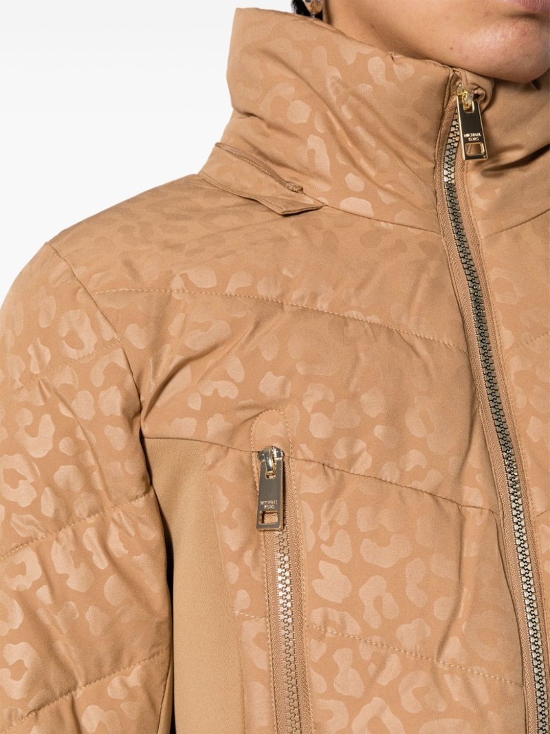 leopard-print padded parka coat 6