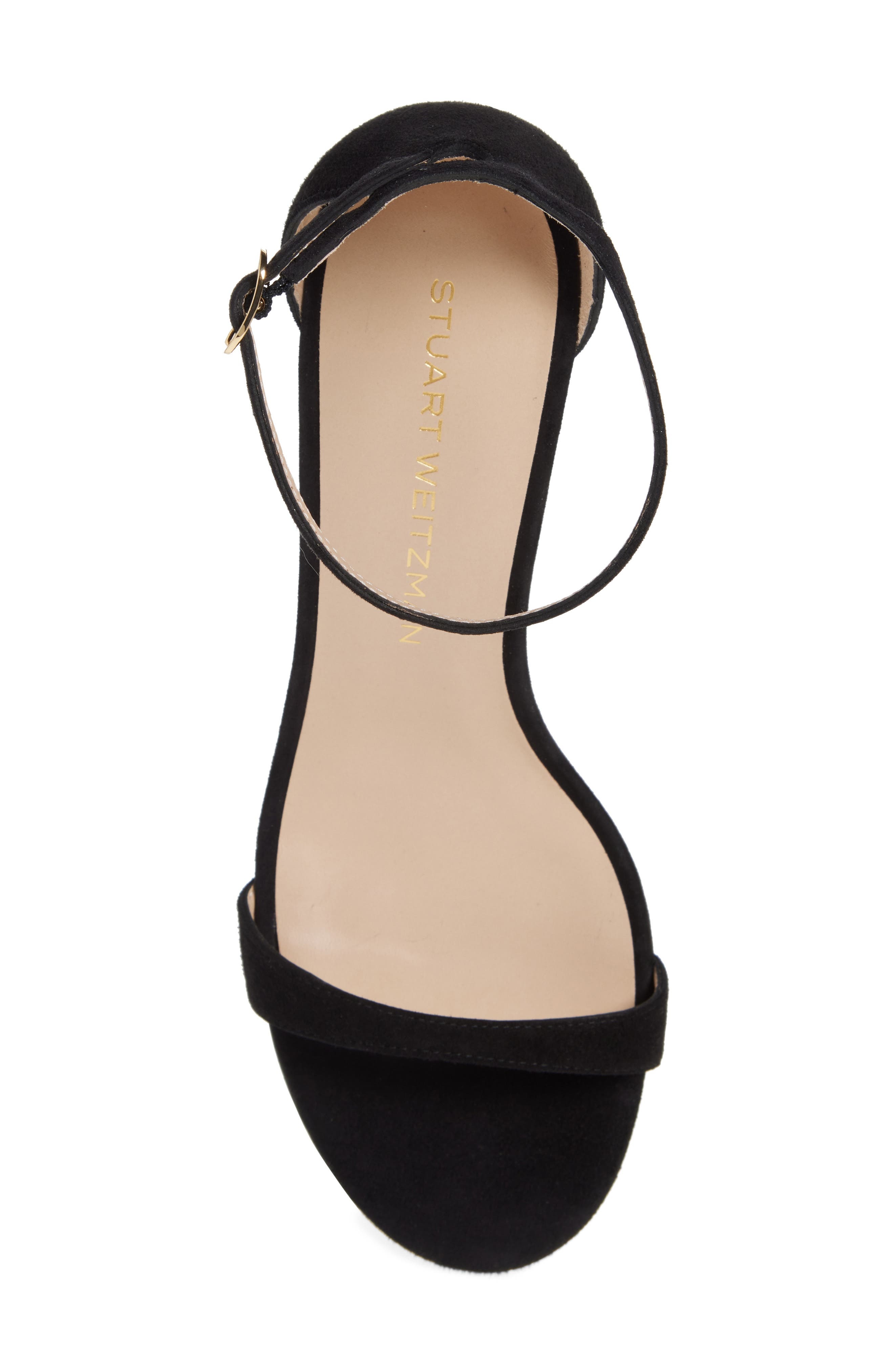 Stuart Weitzman Nudistarc 75 Block Sandal in Black at Nordstrom - 5