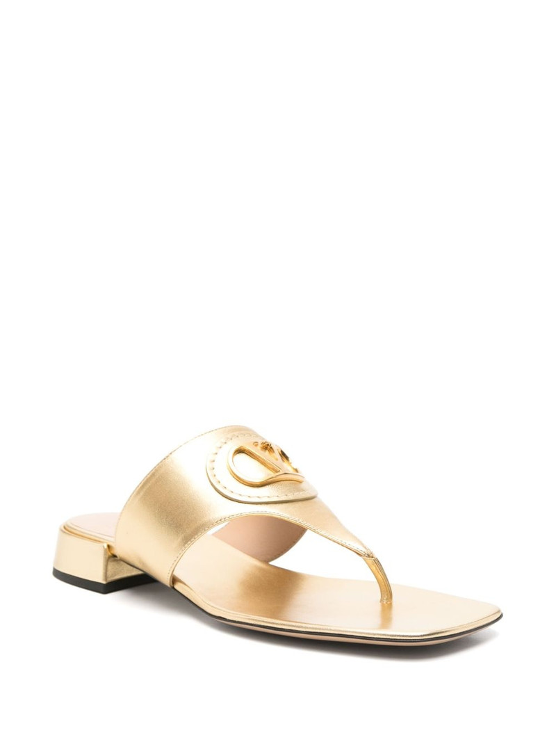 Valentino VLogo leather sandals outlook