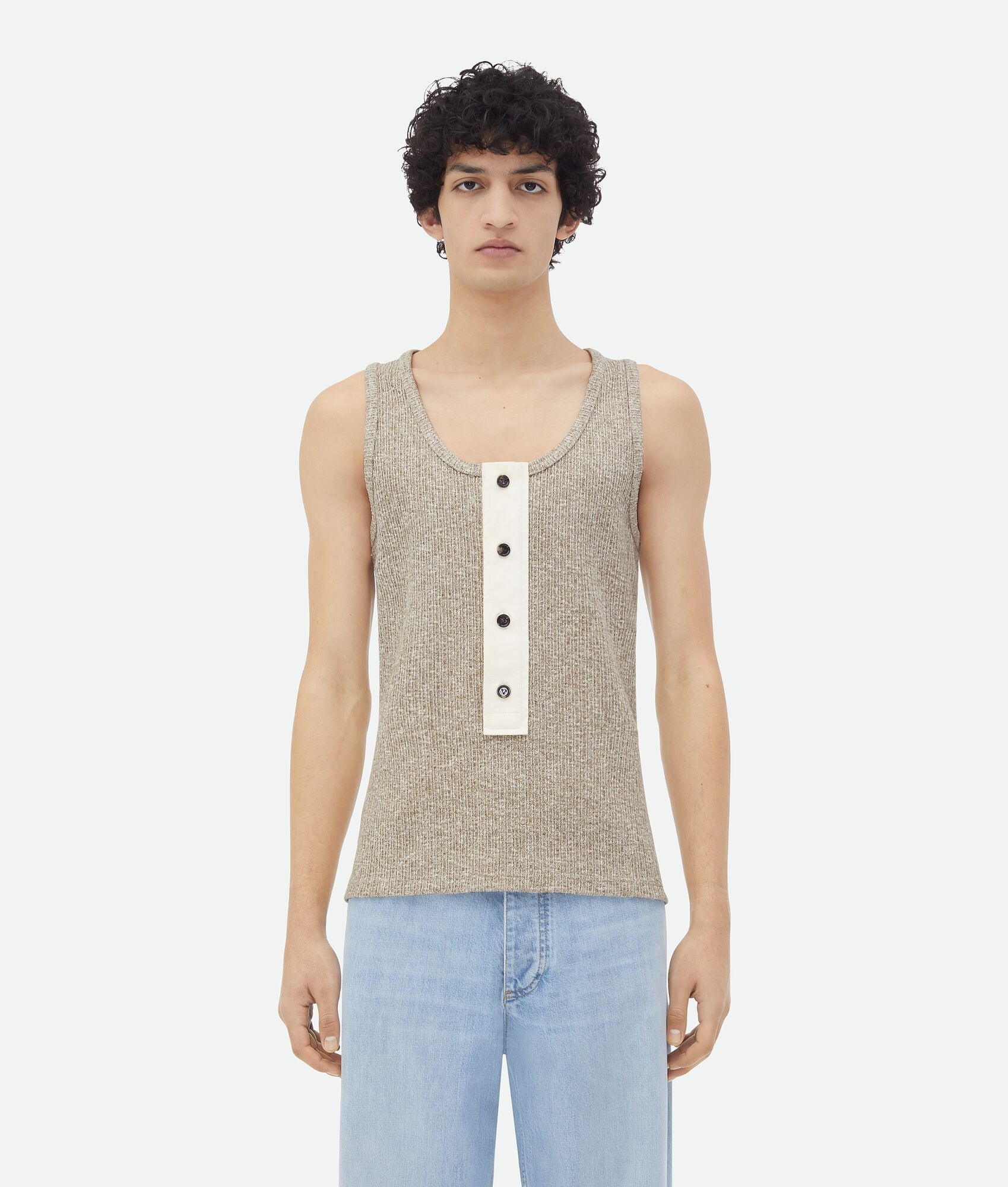 Cotton Mouline Jersey Tank Top - 1