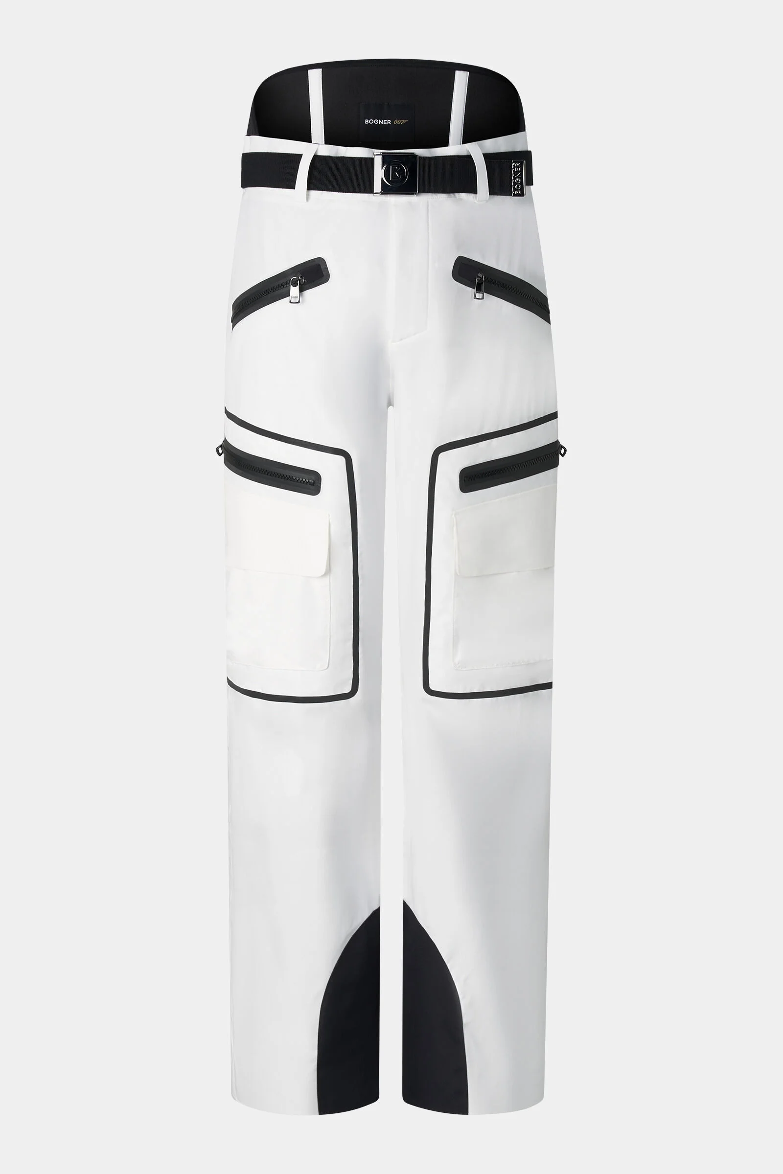 Bond Cargo Ski Pants in Off-White/Black - 1