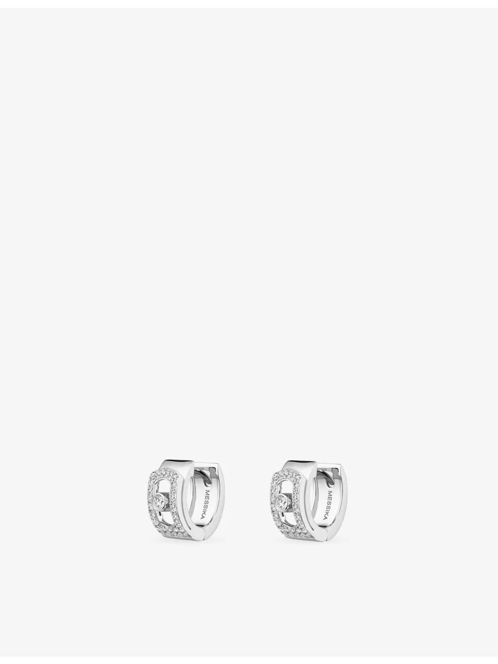 Move Noa 18ct Gold And 0.30ct Diamond Hoop Earrings - 1