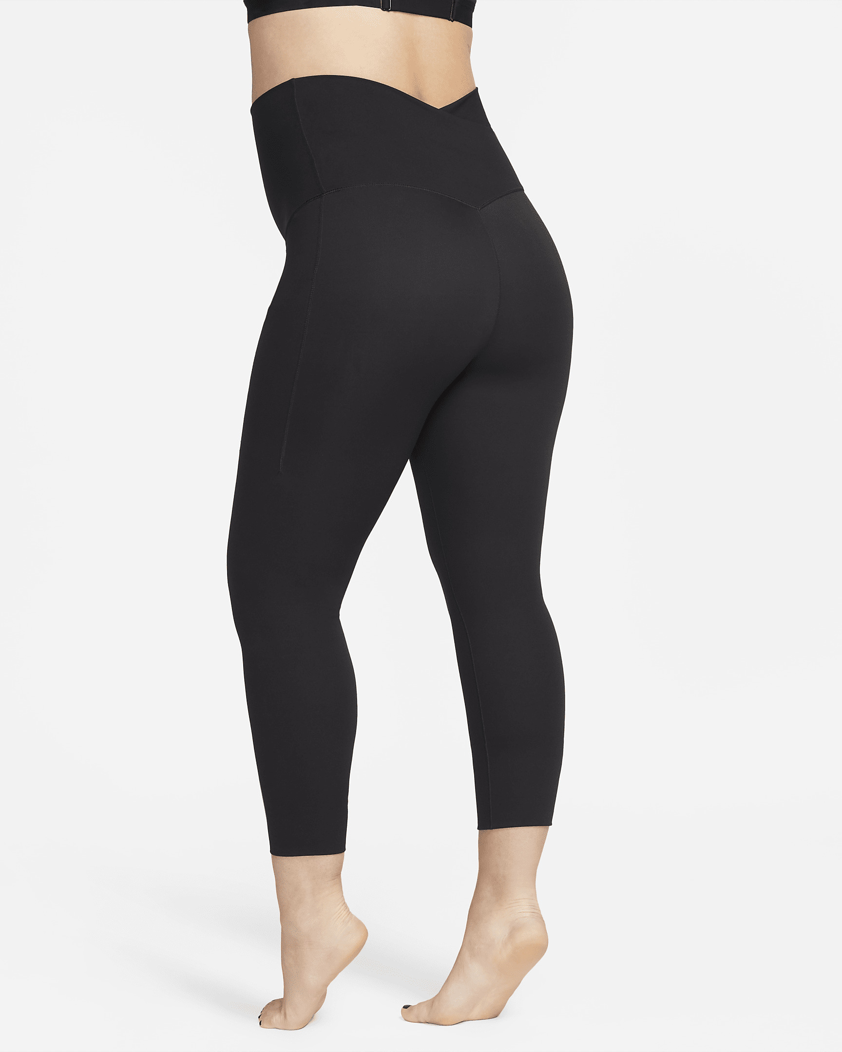 Nike Zenvy (M) Women's Gentle-Support High-Waisted 7/8 Leggings with Pockets (Maternity) - 2