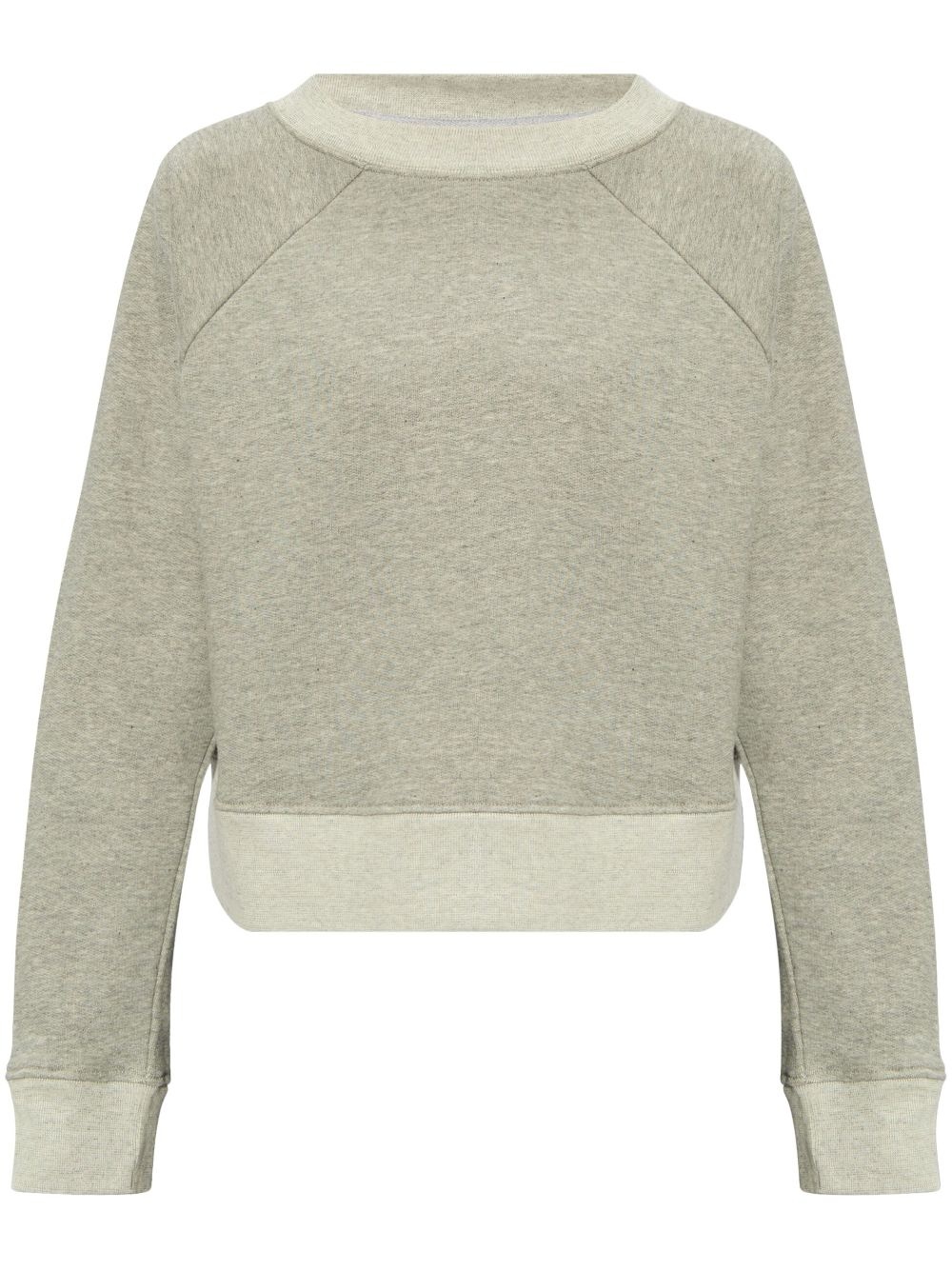 logo-embroidered boat-neck sweatshirt - 1