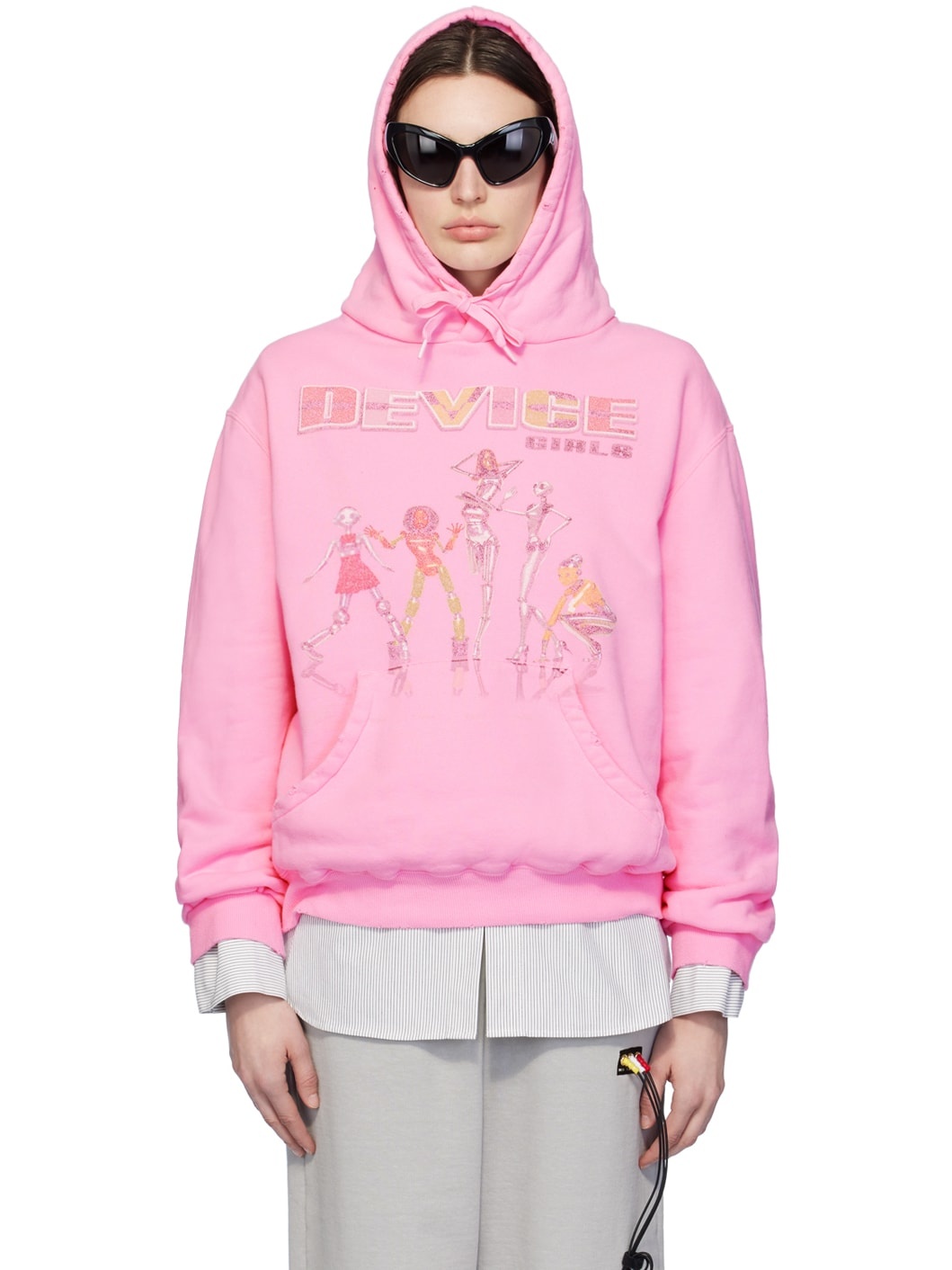 Pink PZ Today Edition Device Girls Hoodie - 1